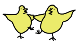 Chick party sticker #7149899