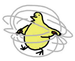 Chick party sticker #7149903