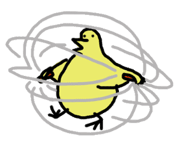 Chick party sticker #7149903