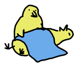 Chick party sticker #7149905