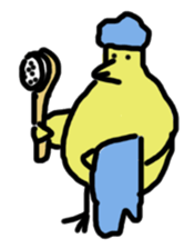 Chick party sticker #7149911