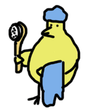 Chick party sticker #7149911