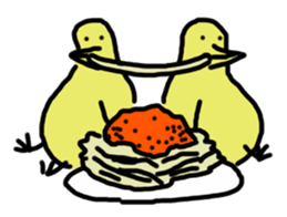 Chick party sticker #7149913