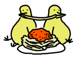 Chick party sticker #7149913