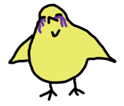 Chick party sticker #7149915