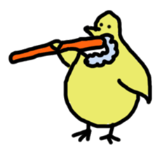 Chick party sticker #7149916