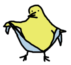 Chick party sticker #7149917