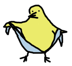 Chick party sticker #7149917