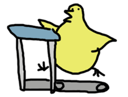 Chick party sticker #7149918