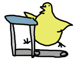 Chick party sticker #7149918