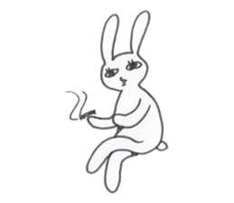pet peeve rabbit sticker #7150241