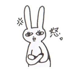 pet peeve rabbit sticker #7150251