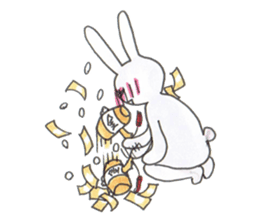 pet peeve rabbit sticker #7150276