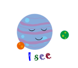 cute!solar system sticker #7150975