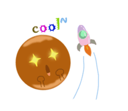 cute!solar system sticker #7150978