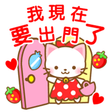 White&pink colored Cat5-Taiwan- sticker #7151057