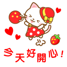 White&pink colored Cat5-Taiwan- sticker #7151064