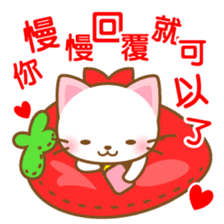 White&pink colored Cat5-Taiwan- sticker #7151076