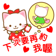 White&pink colored Cat5-Taiwan- sticker #7151077