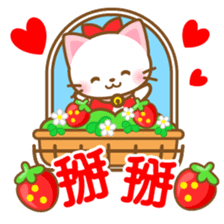 White&pink colored Cat5-Taiwan- sticker #7151079
