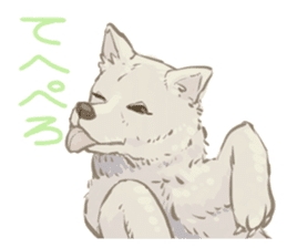 6 kinds of Japanese dog sticker sticker #7151576