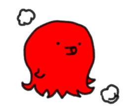 Short foot octopus (Illustrations Only) sticker #7151699