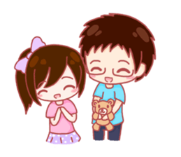 Momo & Taro Love Story sticker #7151797