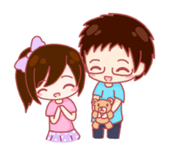 Momo & Taro Love Story sticker #7151797