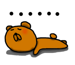 Lazy bear-1 sticker #7152724