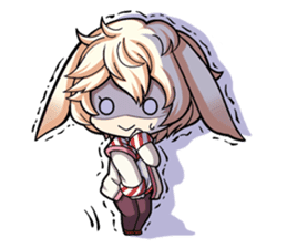 Rabbit-man & Wolf-man Eng.Ver. sticker #7155010