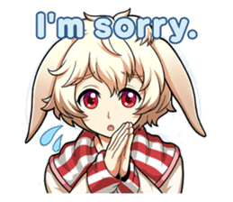 Rabbit-man & Wolf-man Eng.Ver. sticker #7155011