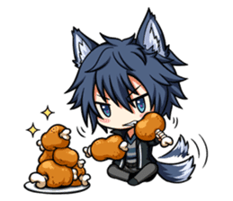 Rabbit-man & Wolf-man Eng.Ver. sticker #7155013