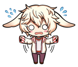 Rabbit-man & Wolf-man Eng.Ver. sticker #7155014