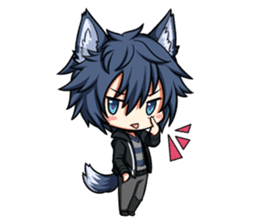 Rabbit-man & Wolf-man Eng.Ver. sticker #7155021