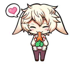 Rabbit-man & Wolf-man Eng.Ver. sticker #7155022