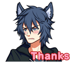 Rabbit-man & Wolf-man Eng.Ver. sticker #7155023