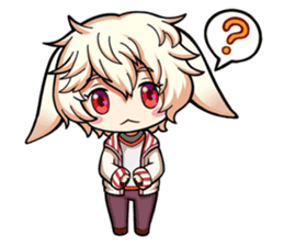 Rabbit-man & Wolf-man Eng.Ver. sticker #7155026