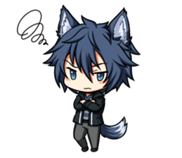 Rabbit-man & Wolf-man Eng.Ver. sticker #7155029