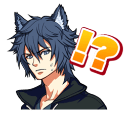 Rabbit-man & Wolf-man Eng.Ver. sticker #7155031