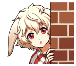 Rabbit-man & Wolf-man Eng.Ver. sticker #7155032