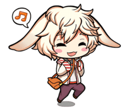 Rabbit-man & Wolf-man Eng.Ver. sticker #7155034