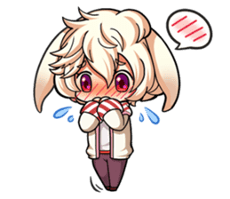 Rabbit-man & Wolf-man Eng.Ver. sticker #7155038