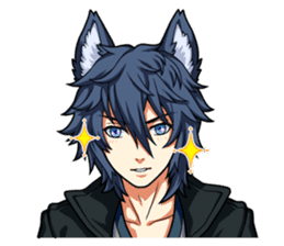 Rabbit-man & Wolf-man Eng.Ver. sticker #7155039