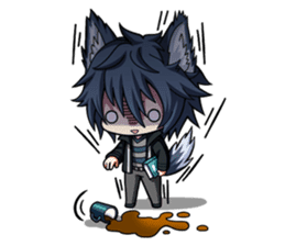 Rabbit-man & Wolf-man Eng.Ver. sticker #7155041