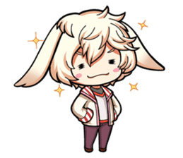 Rabbit-man & Wolf-man Eng.Ver. sticker #7155042