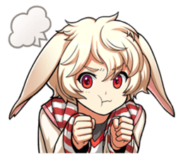 Rabbit-man & Wolf-man Eng.Ver. sticker #7155043