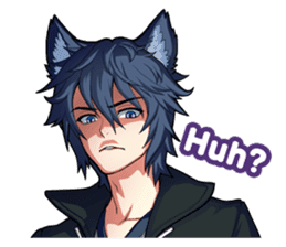 Rabbit-man & Wolf-man Eng.Ver. sticker #7155044