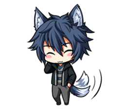 Rabbit-man & Wolf-man Eng.Ver. sticker #7155045