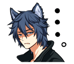 Rabbit-man & Wolf-man Eng.Ver. sticker #7155047