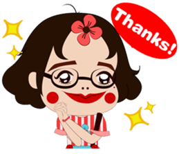 silly girl sticker #7155652